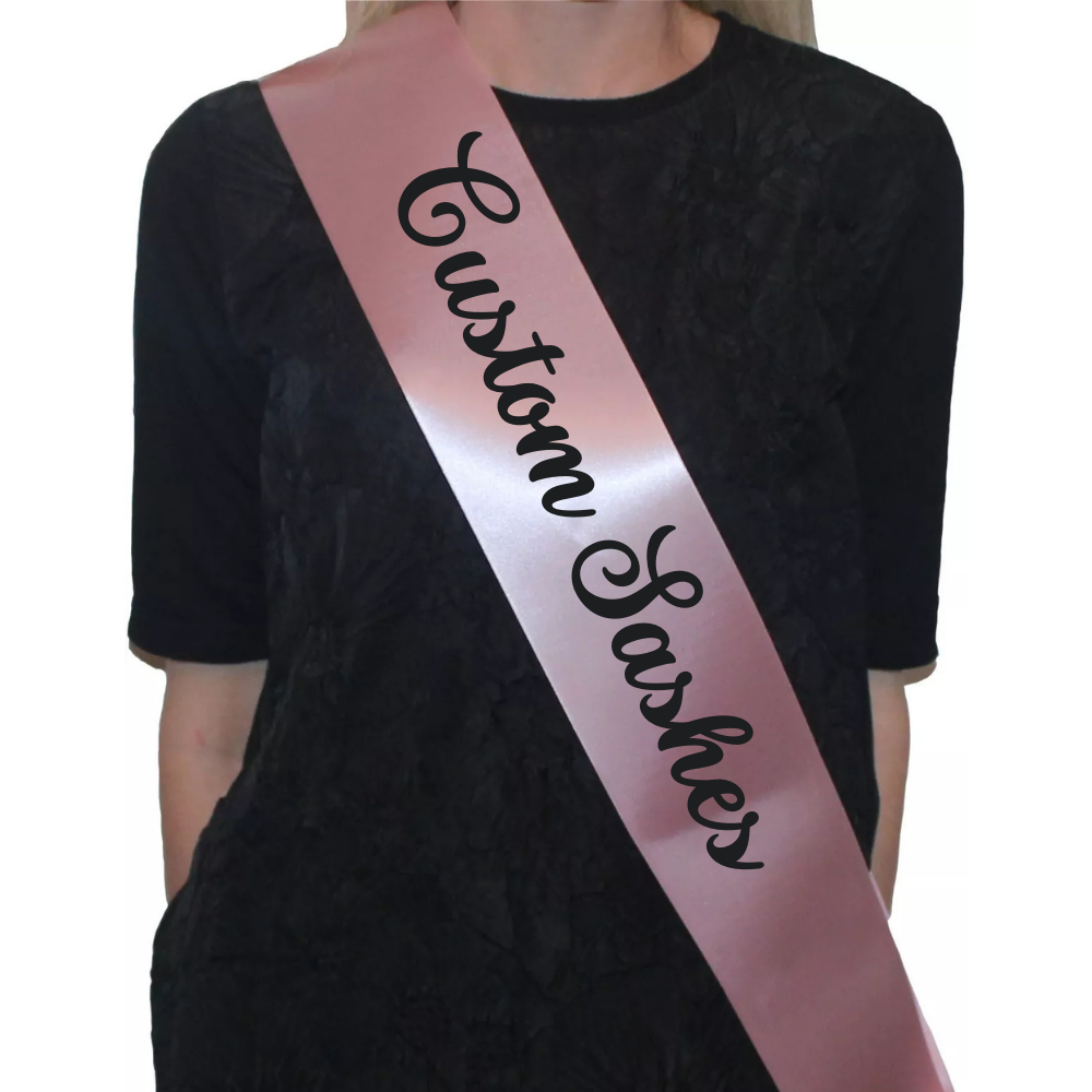 Custom Sashes for Every Occasion - Light Pink