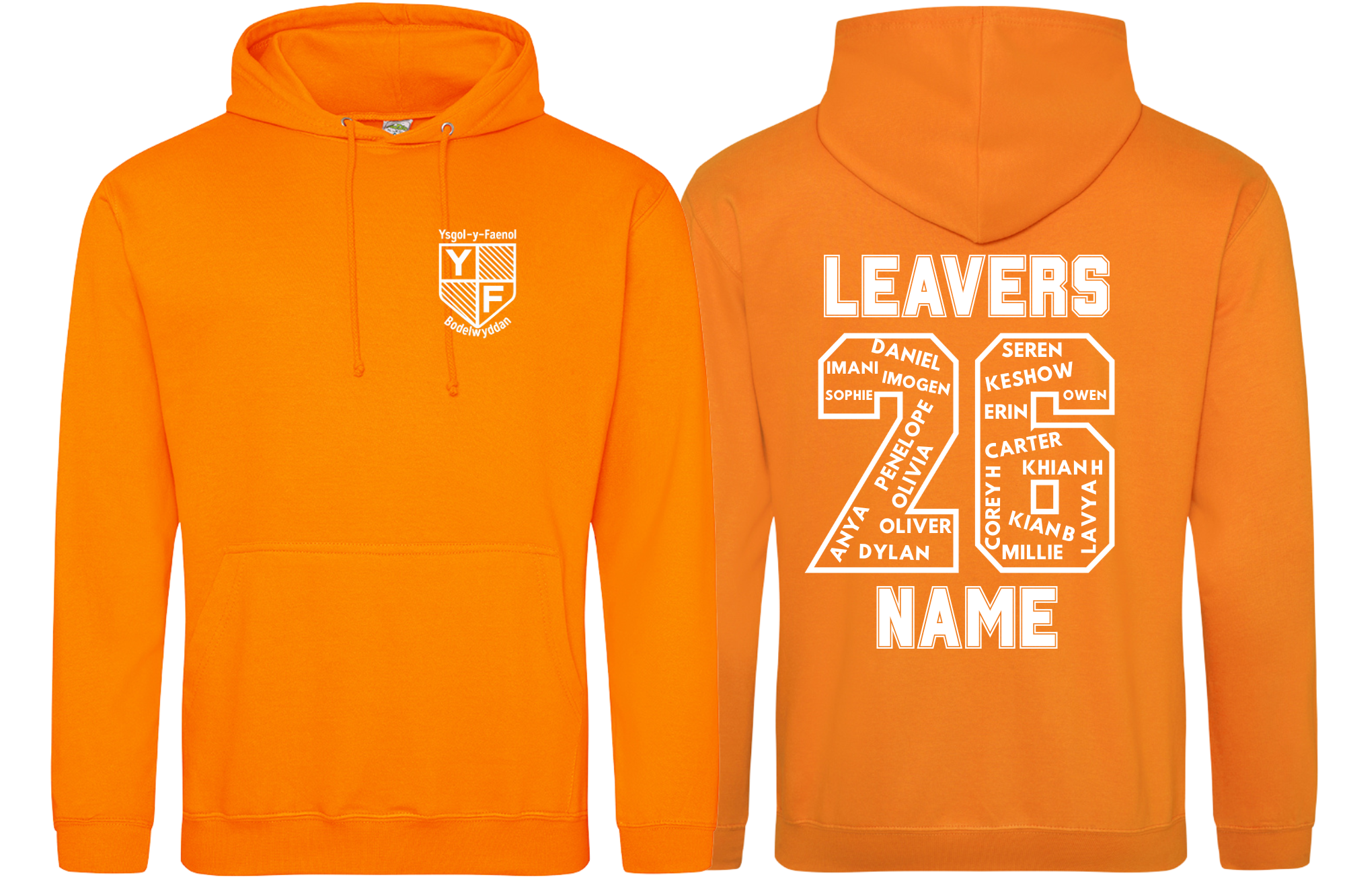 Ysgol Y Faenol Bodelwyddan Pullover AWDis Hoodie All Colours Unisex