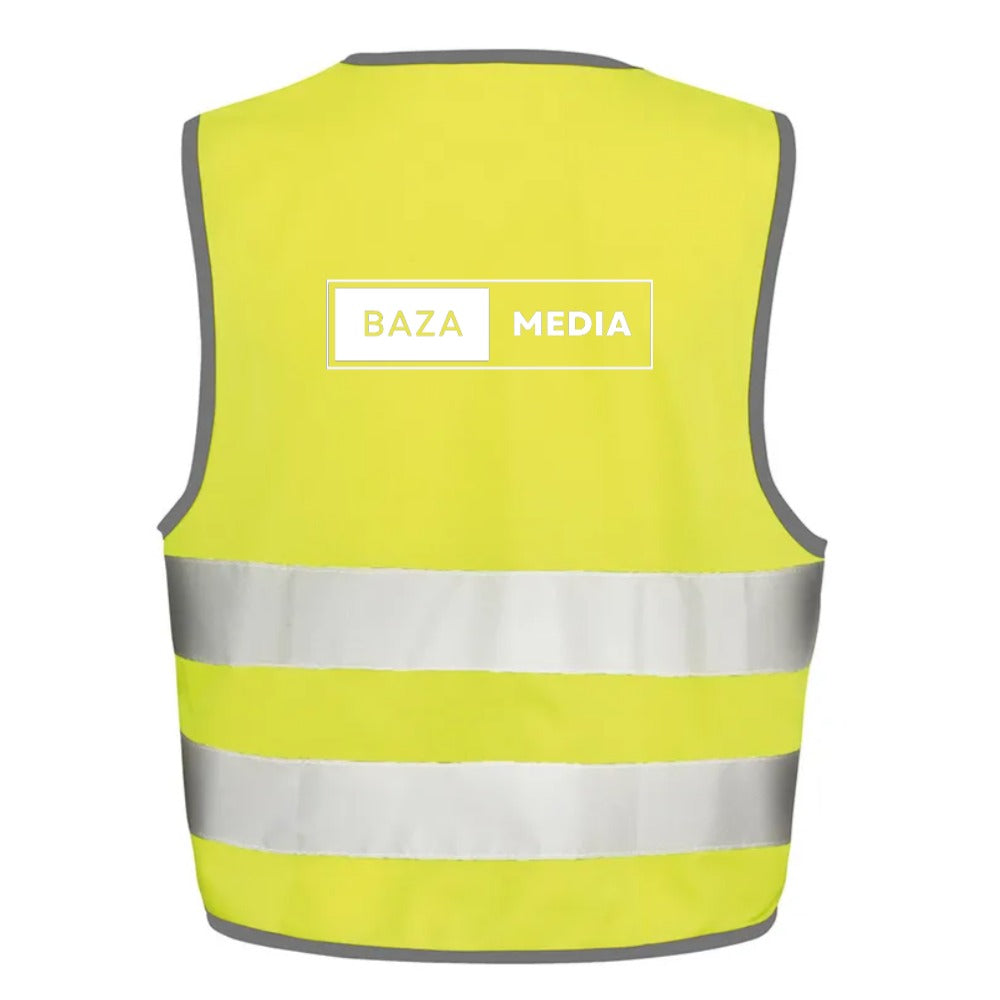 baza media Fluorescent Yellow Hi-Vis High Visibility Vest