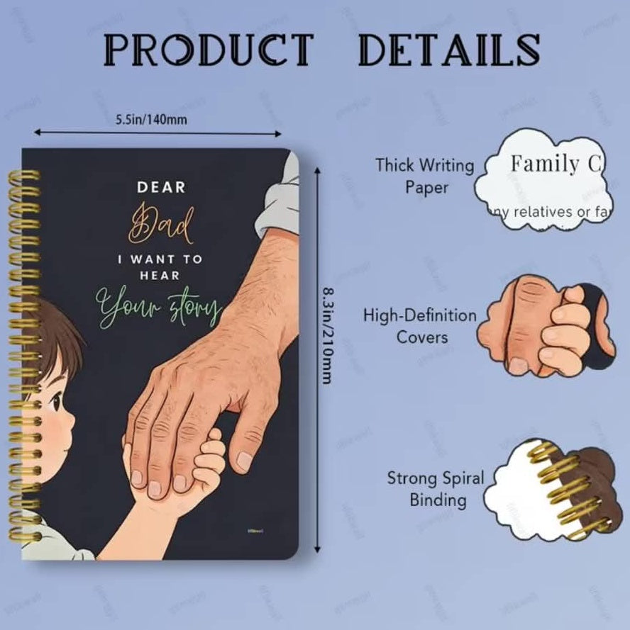 Dear Dad, I Want to Hear Your Story – Guided Memory Journal for Fathers