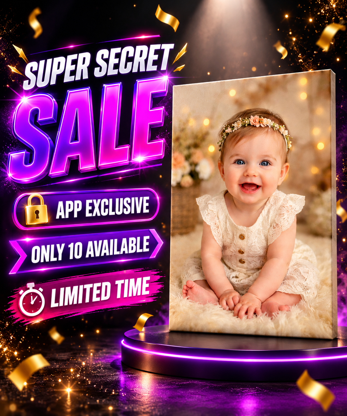SUPER SECRET SALE - Large 16x20inch Photo Canvas £25