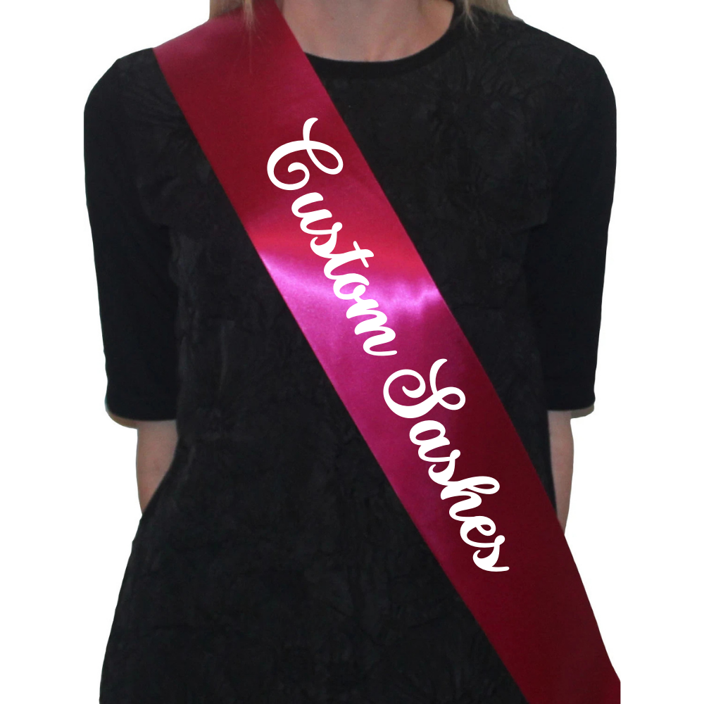 Custom Sashes for Every Occasion - Fuschia Pink