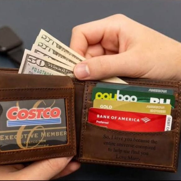 Personalised Engraved Wallet – Custom Name or Message