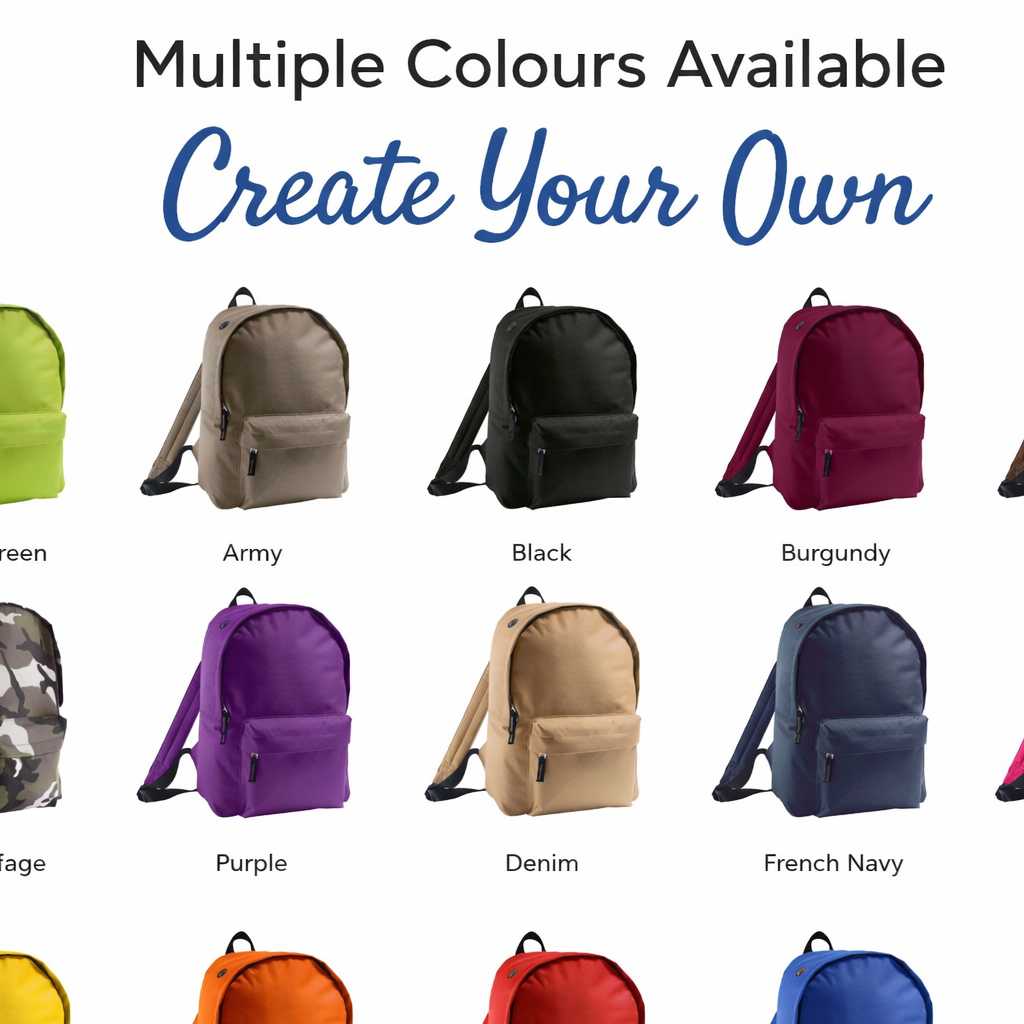 Personalised Rider Backpack – Custom School & Everyday Bag - All Colours