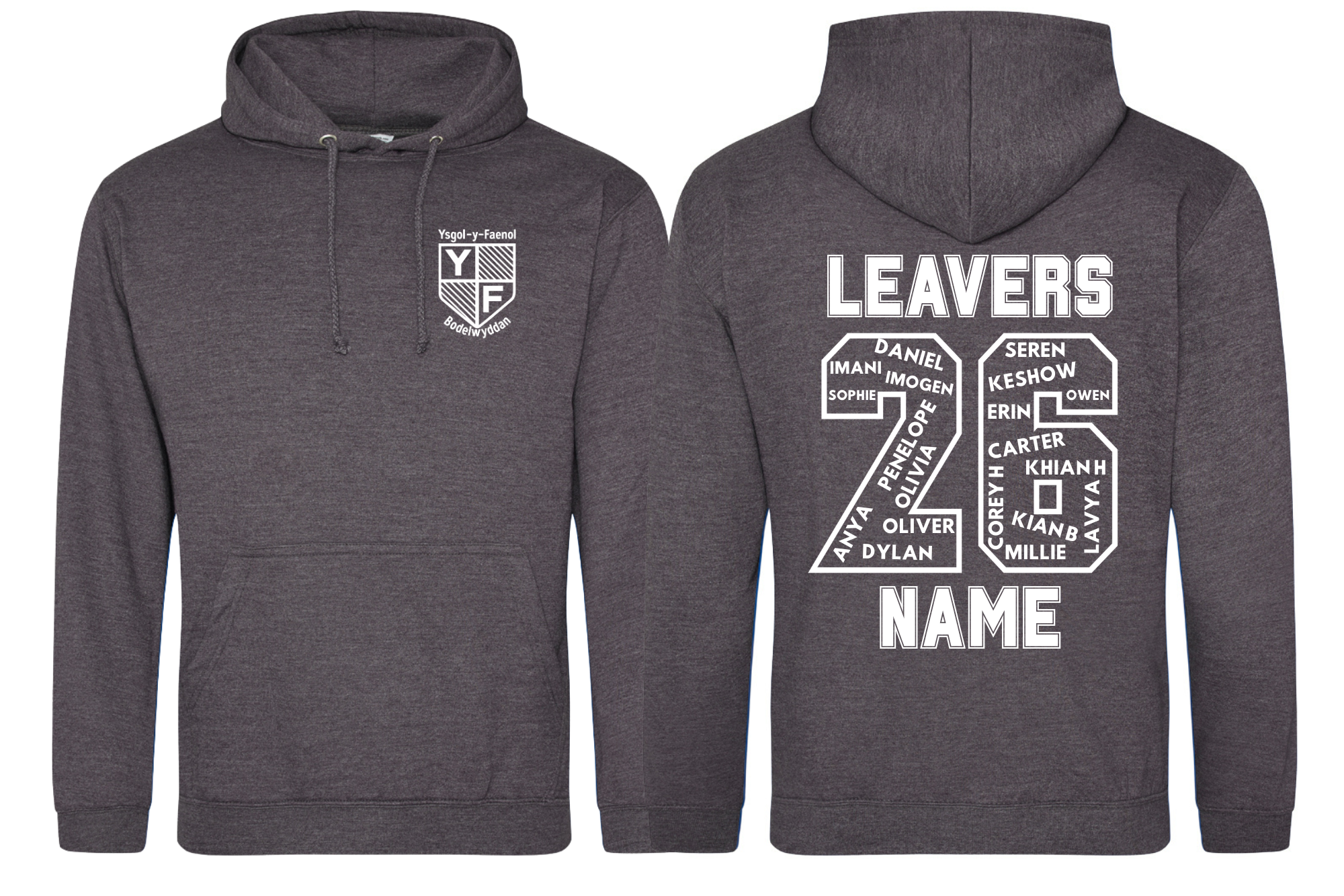 Ysgol Y Faenol Bodelwyddan Pullover AWDis Hoodie All Colours Unisex