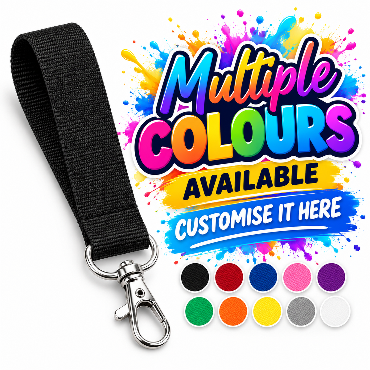 Personalised Key Clips - All Colours
