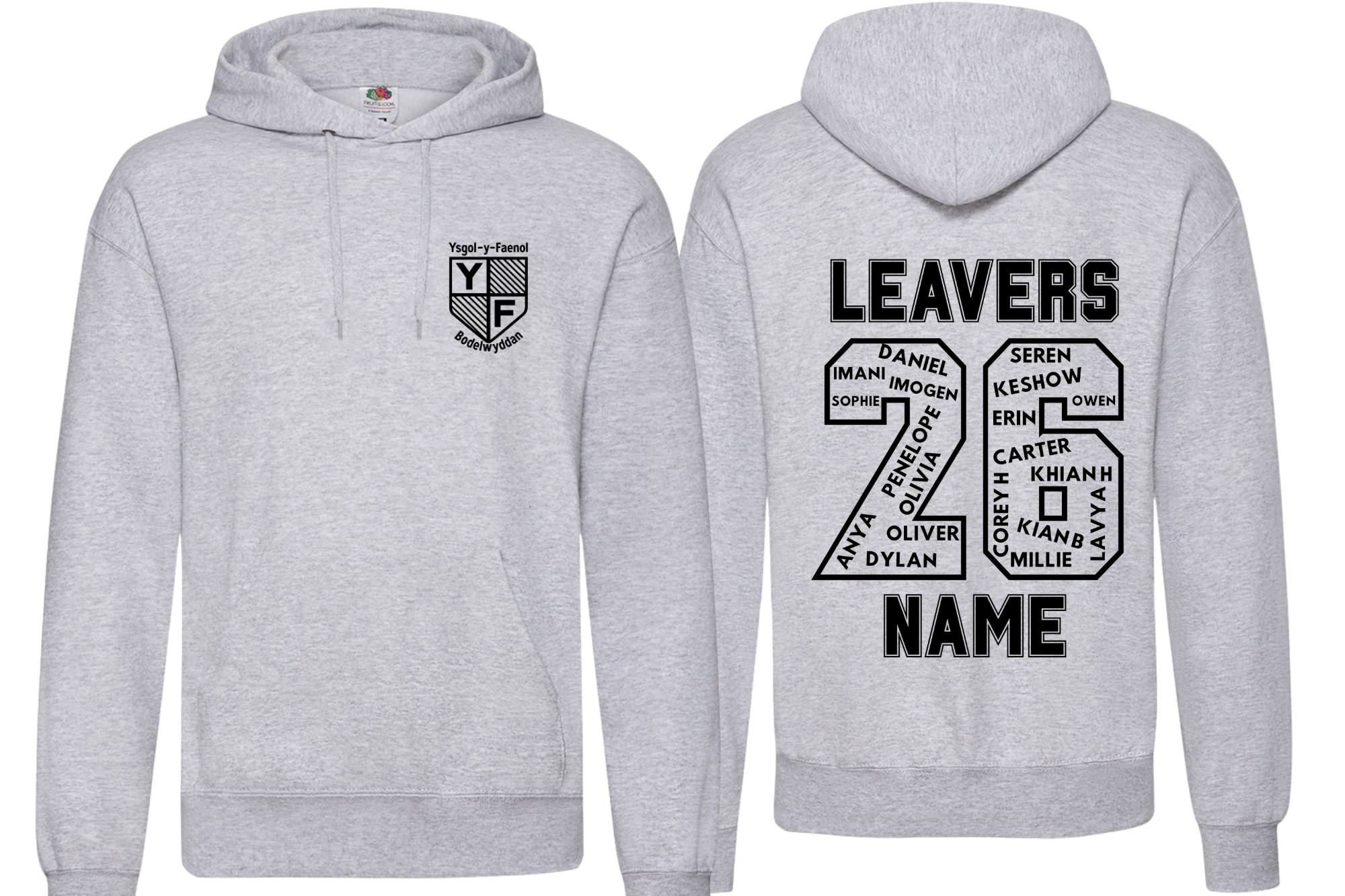 Ysgol Y Faenol Bodelwyddan Pullover AWDis Hoodie All Colours Unisex
