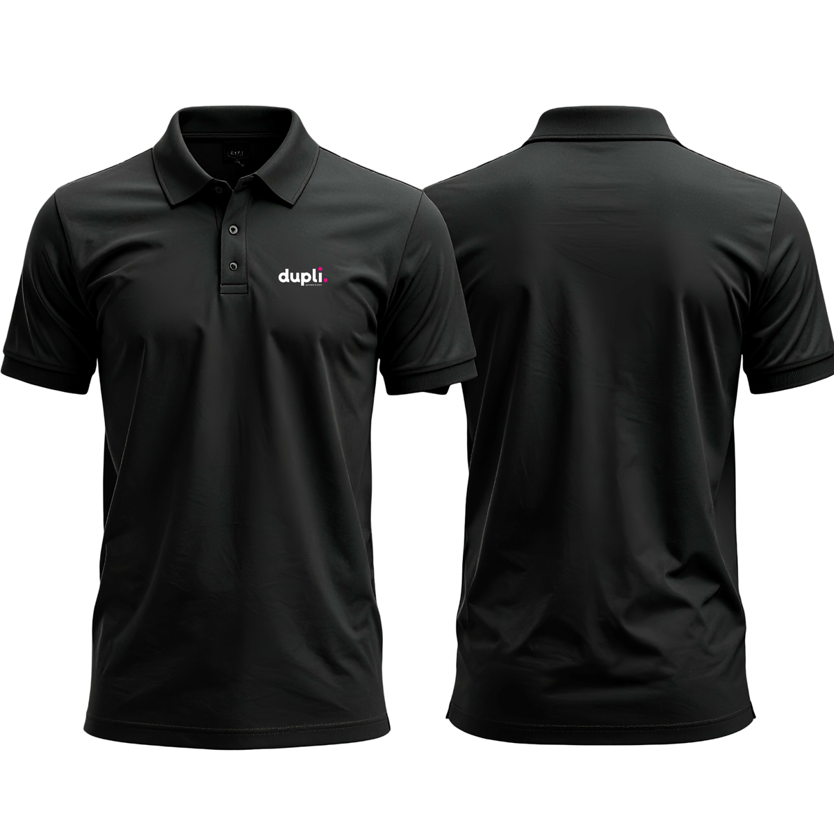 dupli black polo shirt