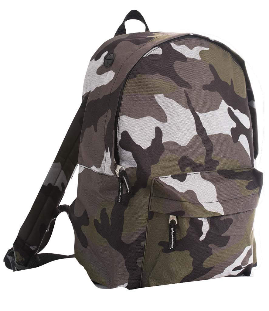 Personalised Rider Jungle Camo Backpack – Custom School & Everyday Bag