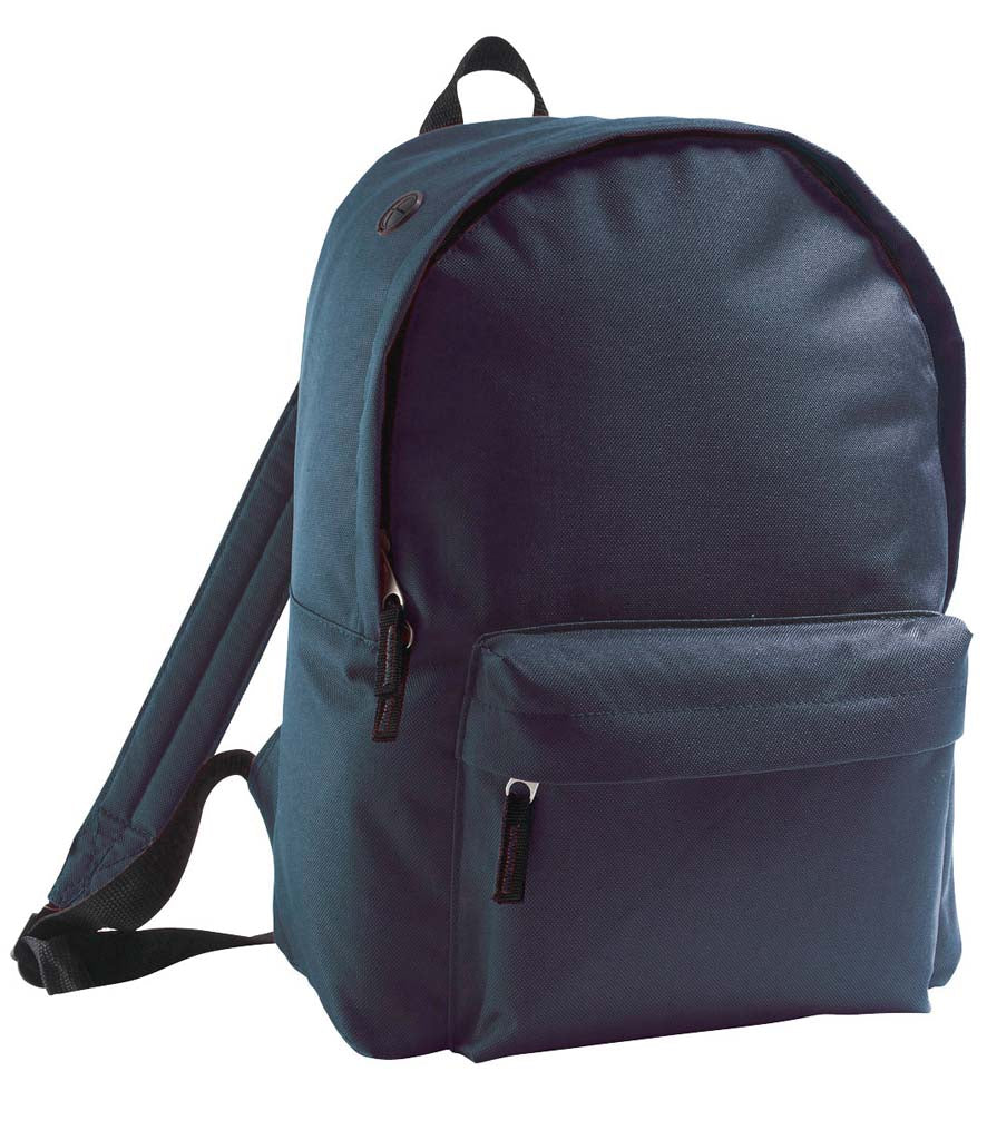 Personalised Rider Navy Backpack – Custom School & Everyday Bag