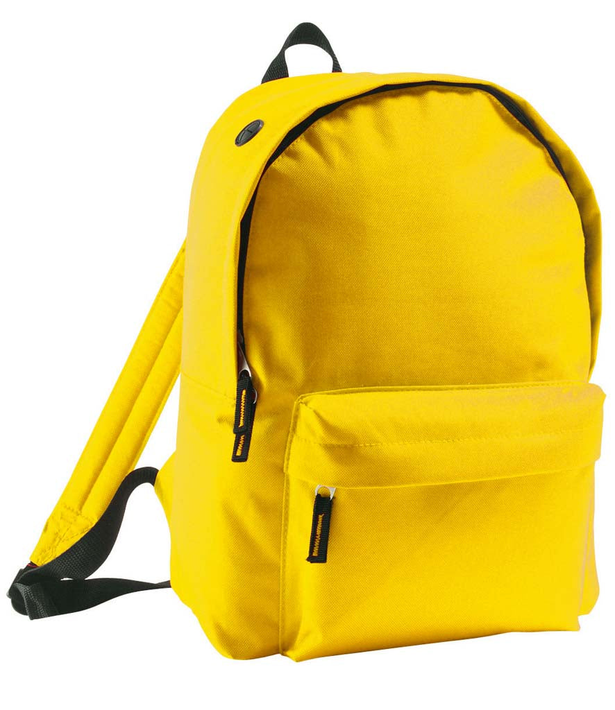Personalised Rider Gold Backpack – Custom School & Everyday Bag