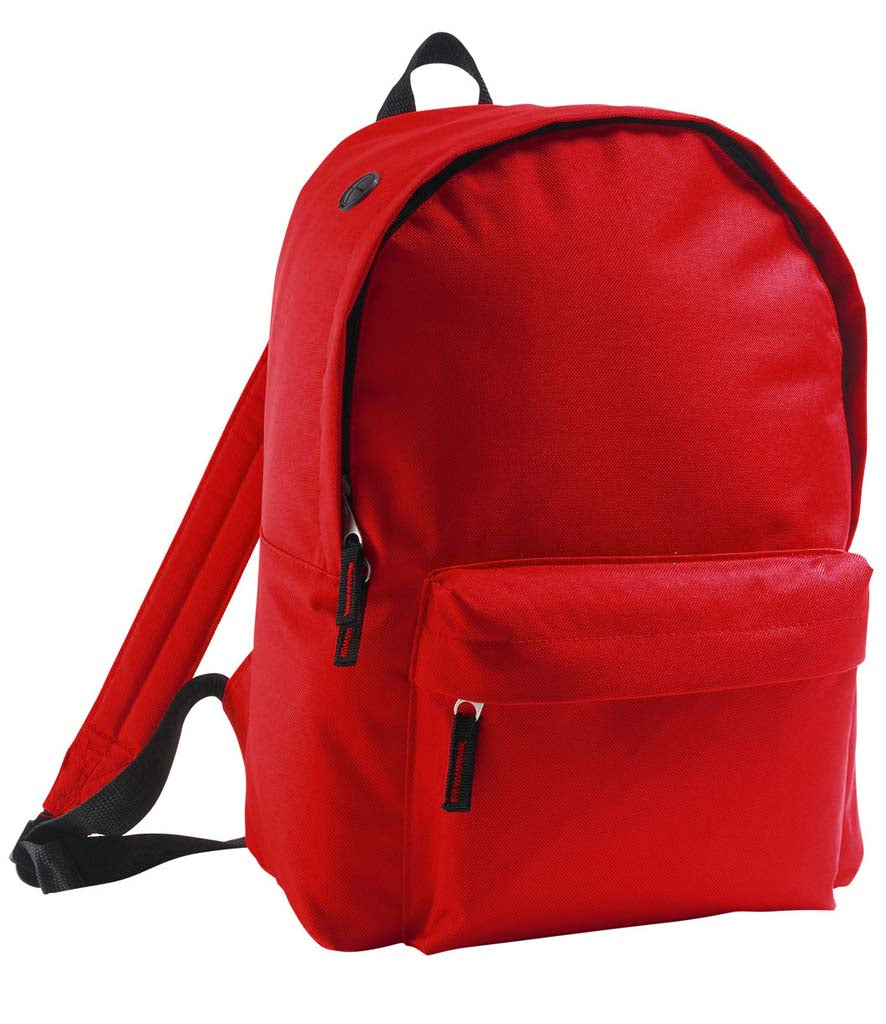 Personalised Rider Red Backpack – Custom School & Everyday Bag