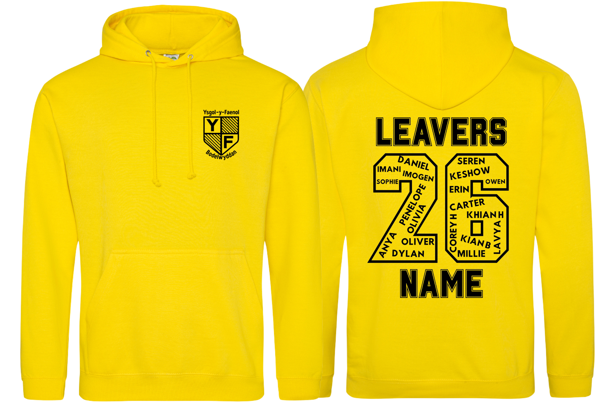 Ysgol Y Faenol Bodelwyddan Pullover AWDis Hoodie All Colours Unisex