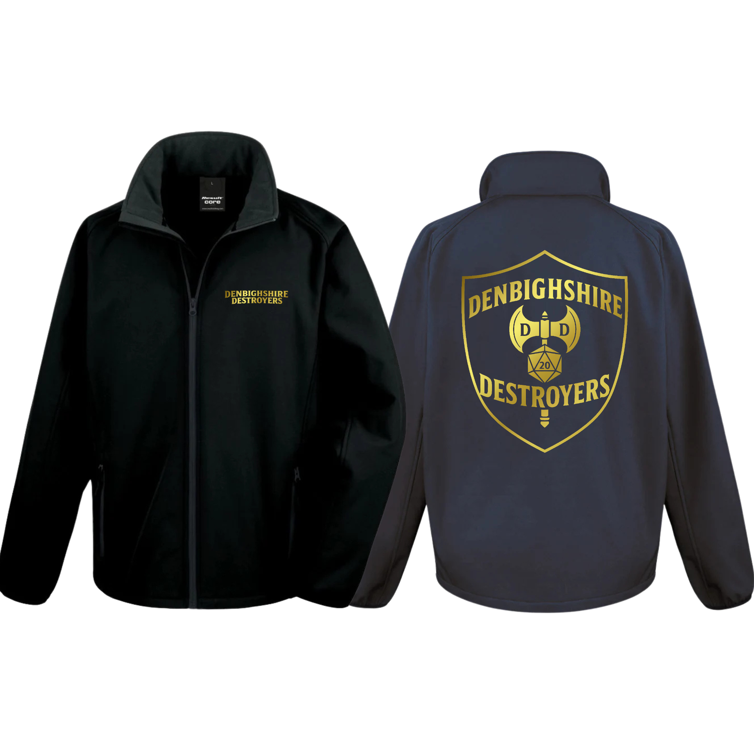 Denbighshire  Destroyers softshell jacket