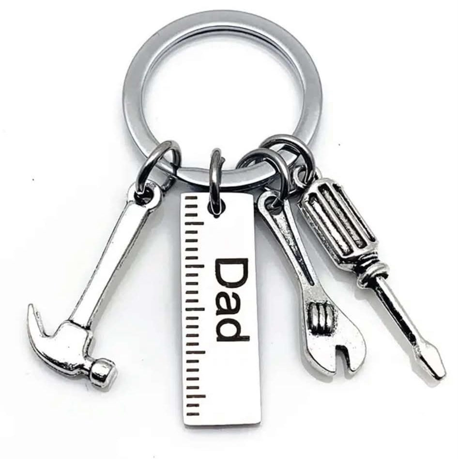 DIY Dad Keyring Hammer Spanner Screwdriver