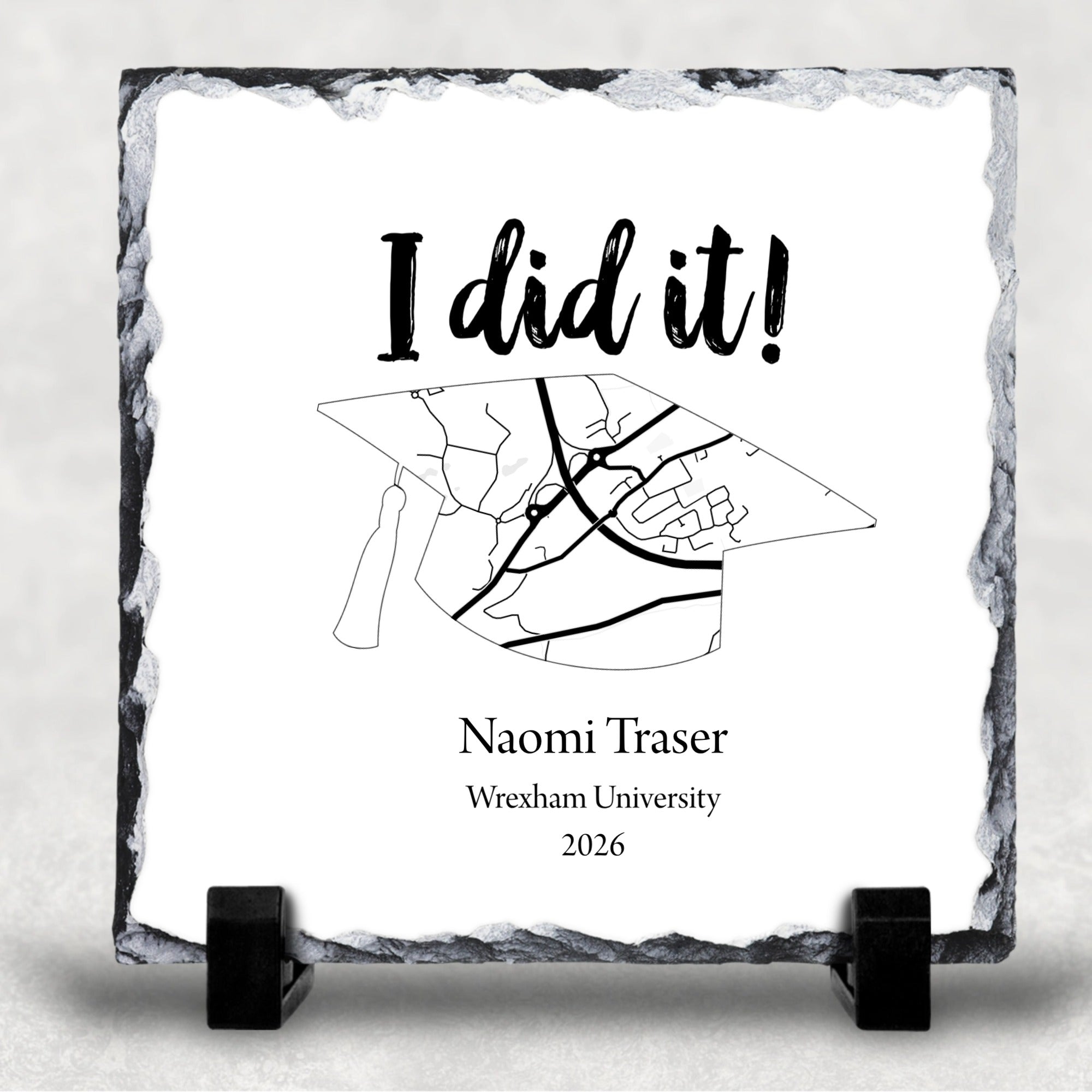 I Did It! Graduation Map Location Gift