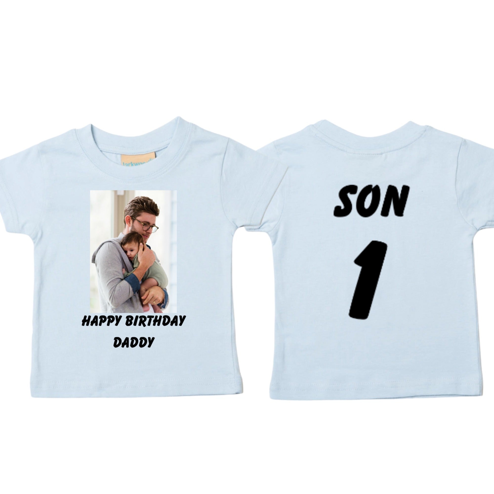 Fully Personalised Larkwood Baby/Toddler T-shirts - All Colours