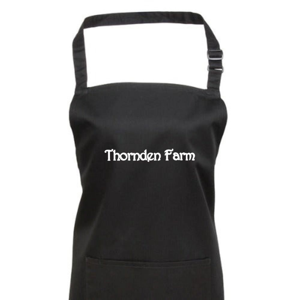 Thornden Farm black apron (with pockets)