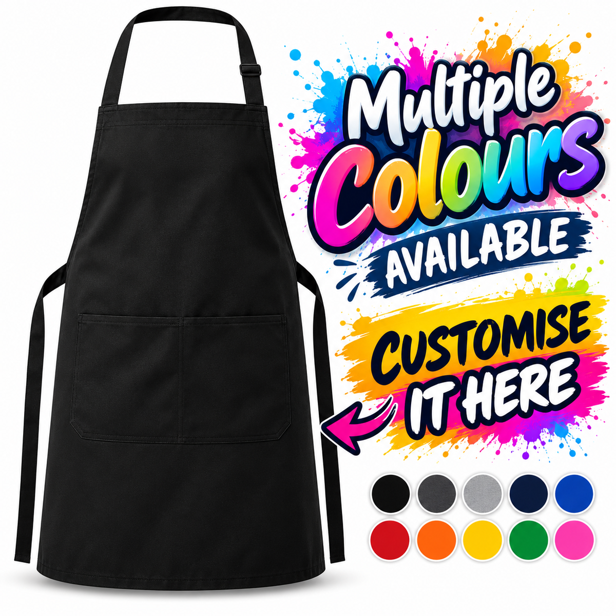 Fully Personalised Premier Apron UNISEX