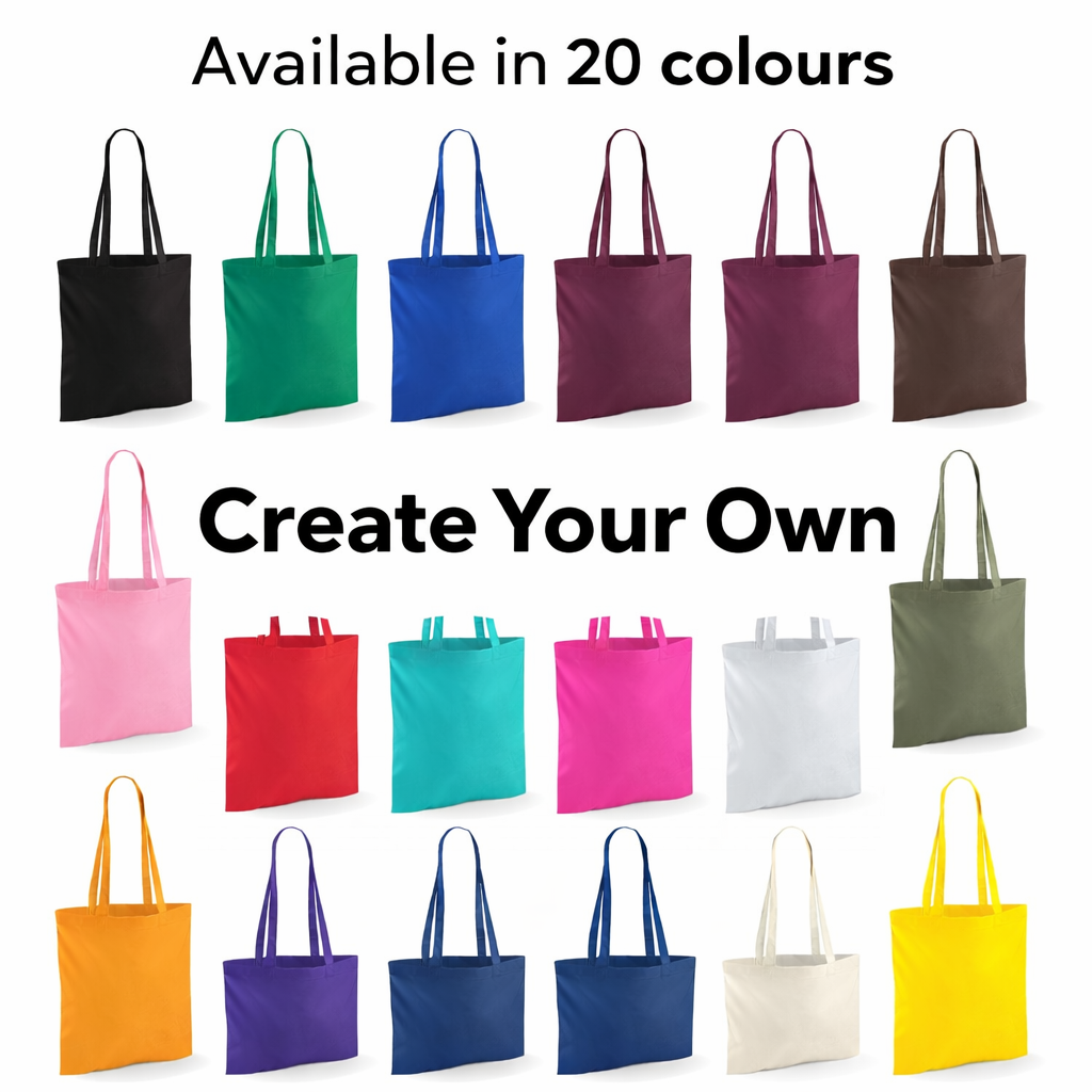 Fully Personalised Westford Mill Yellow Long Handled Tote Bag
