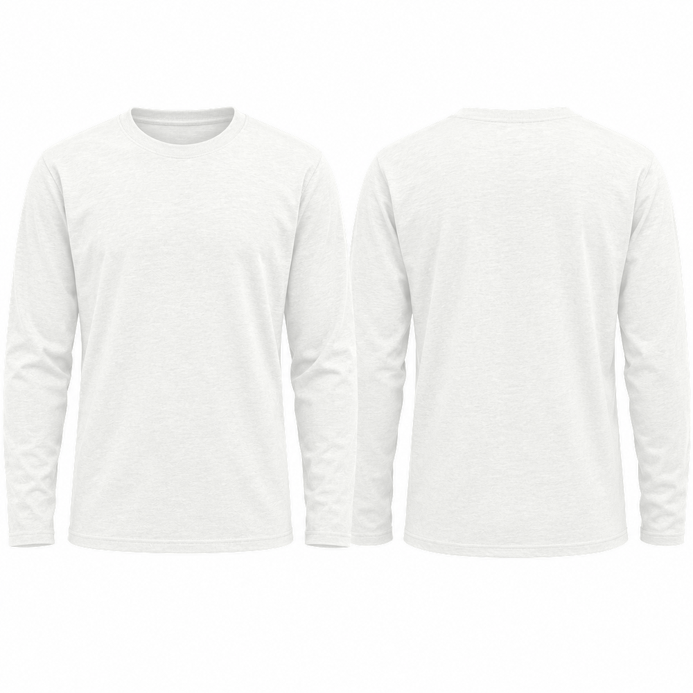 Personalised AWDis AT012 Long Sleeve T-Shirt – Custom Printed 180gsm Cotton Tee