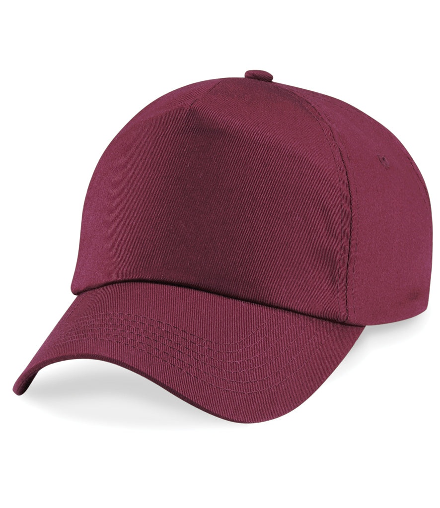 Personalised Beechfield 5 Panel Baseball Cap - Upload Your Logo and Add Text