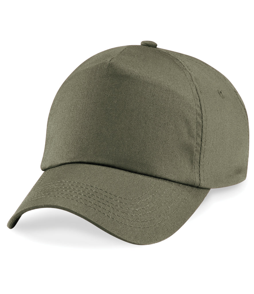 Personalised Beechfield 5 Panel Baseball Cap - Upload Your Logo and Add Text