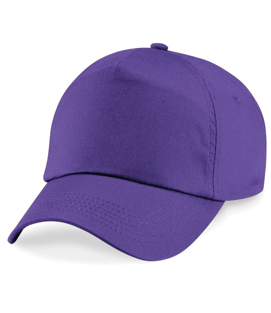 Personalised Beechfield 5 Panel Baseball Cap - Upload Your Logo and Add Text