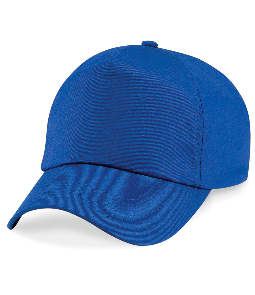 Personalised Beechfield 5 Panel Baseball Cap - Upload Your Logo and Add Text