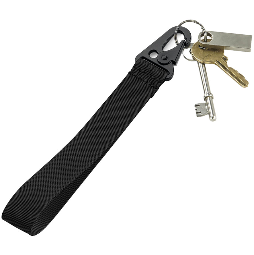 Personalised Black Key Clip – Brandable Keychain with Custom Logo or Design