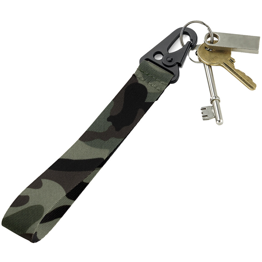 Personalised Jungle Camo Key Clip – Brandable Keychain with Custom Logo or Design