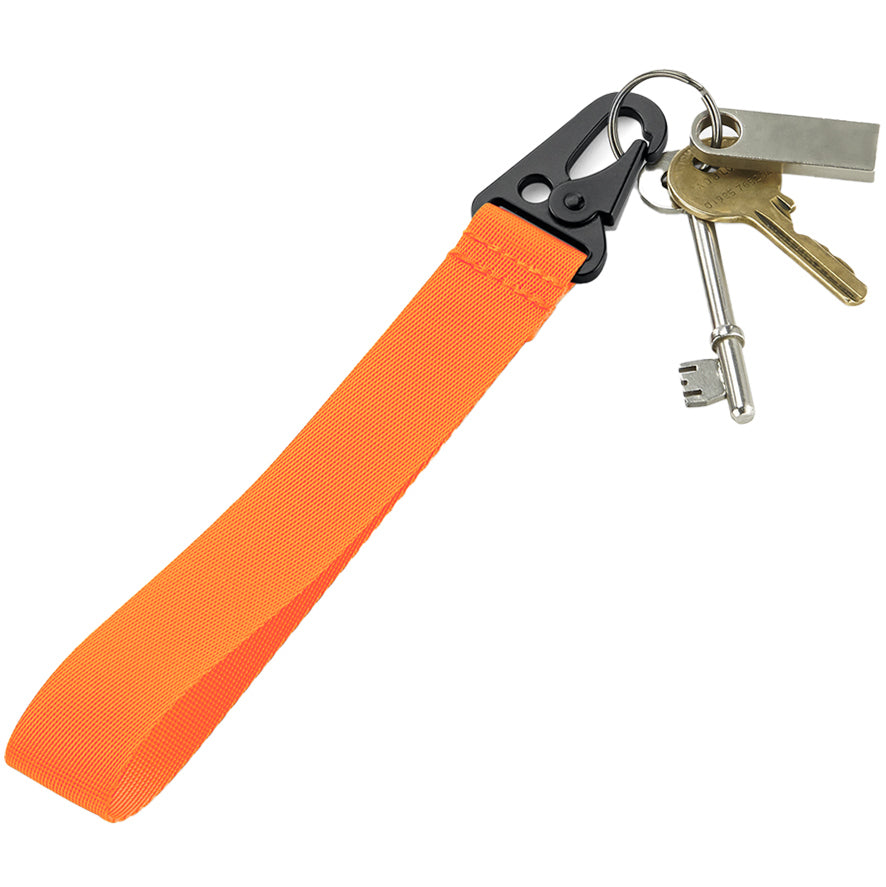 Personalised Orange Key Clip – Brandable Keychain with Custom Logo or Design