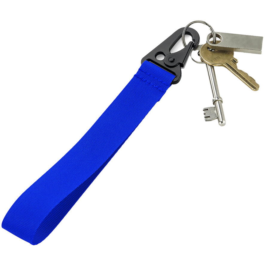 Personalised Royal Blue Key Clip – Brandable Keychain with Custom Logo or Design