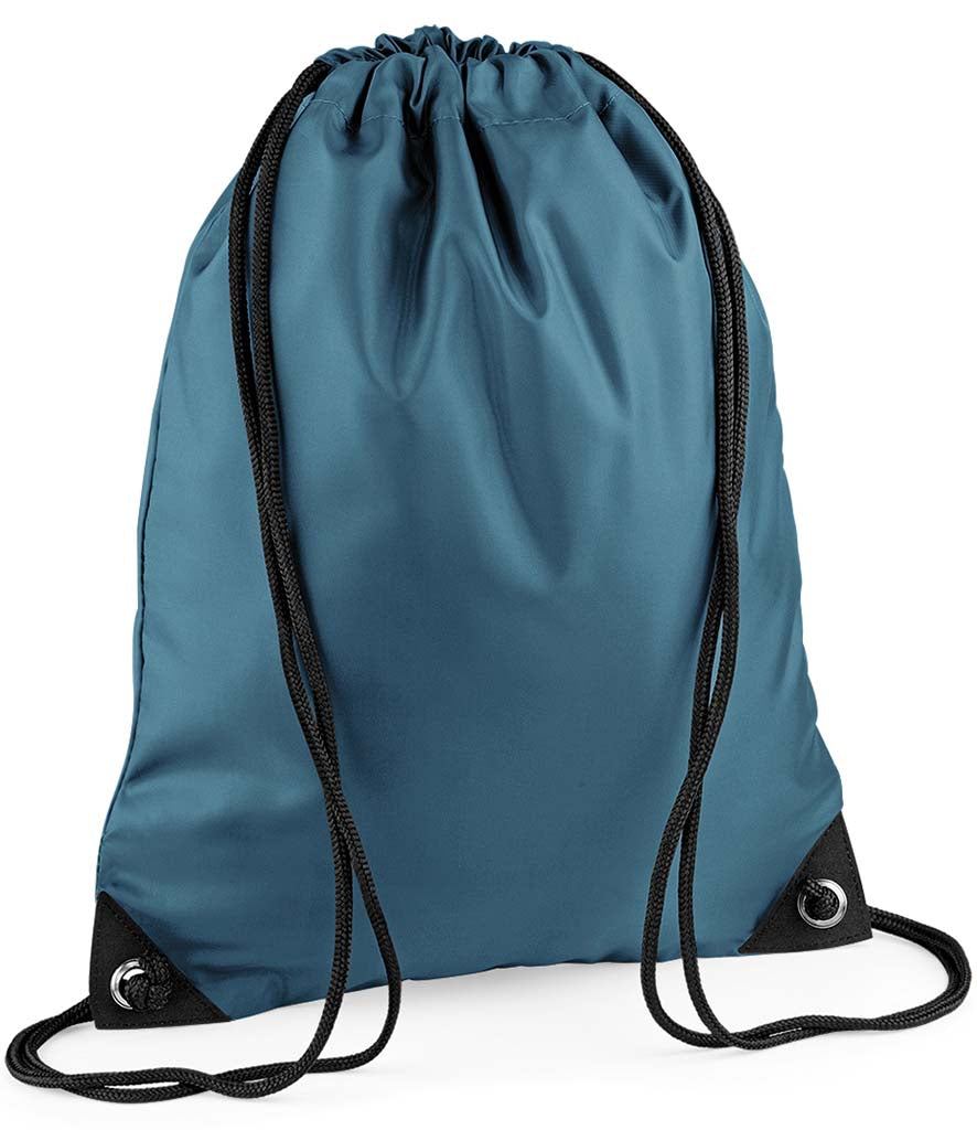 Personalised Premium Drawstring Bag Gymsac Airforce Blue – Custom DTF Printed Bag
