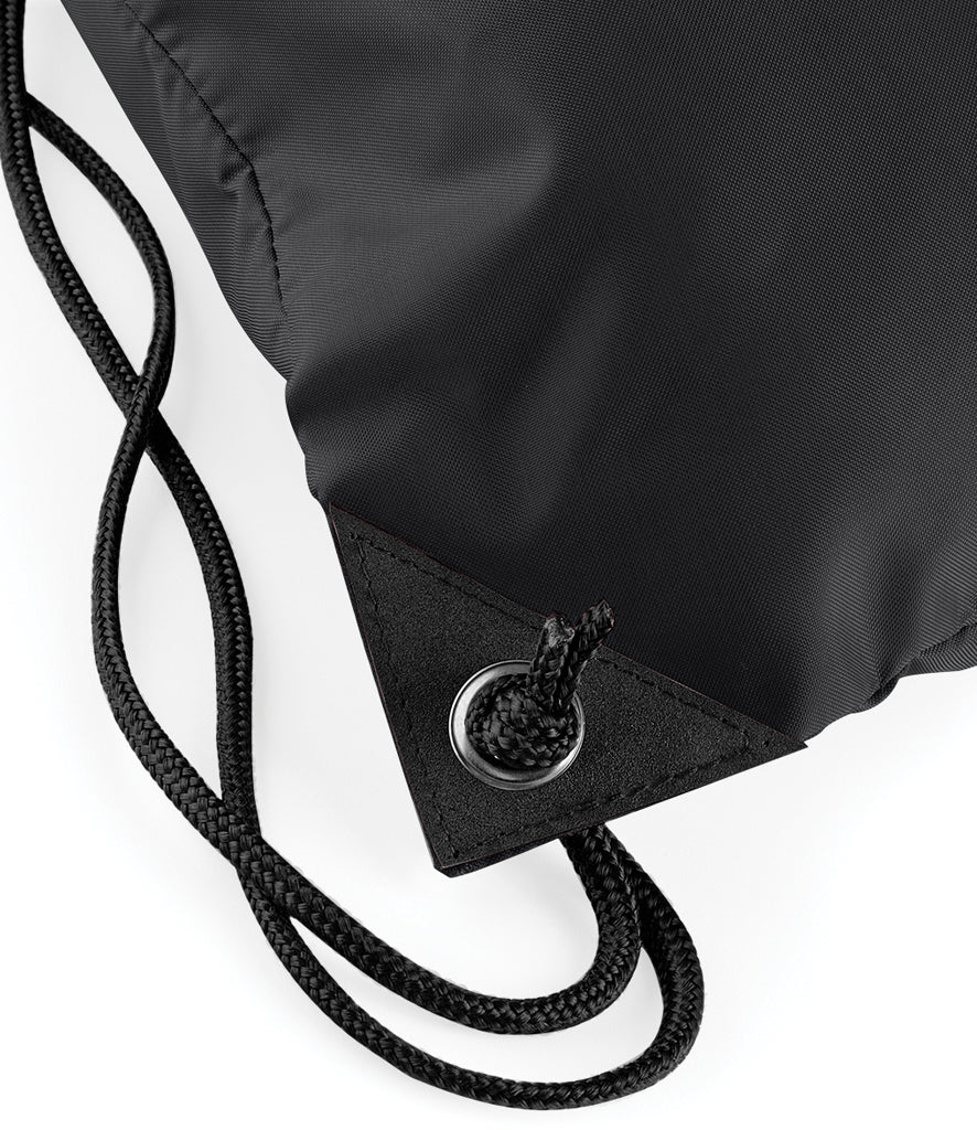 Personalised Premium Drawstring Bag Gymsac Black – Custom DTF Printed Bag