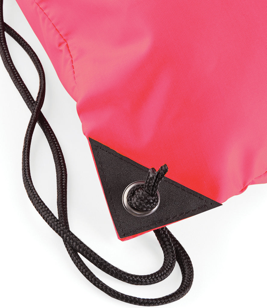 Personalised Premium Drawstring Bag Gymsac Fluorescent Pink – Custom DTF Printed Bag