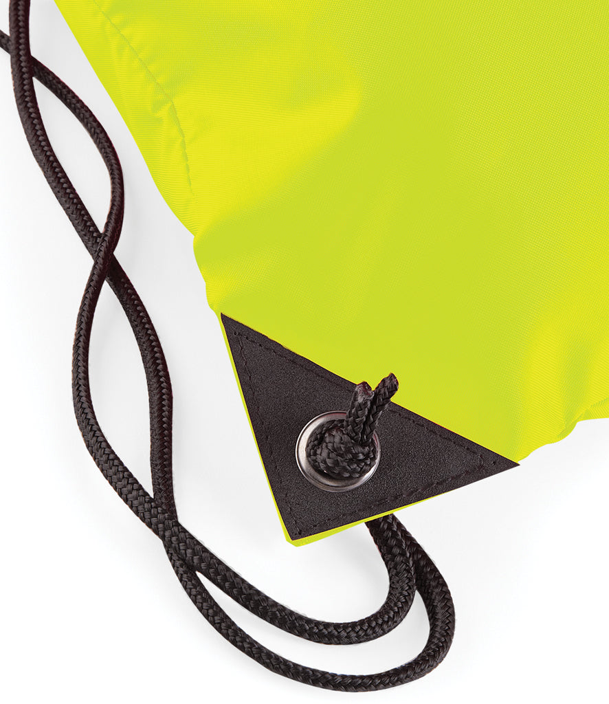 Personalised Premium Drawstring Bag Gymsac Fluorescent Yellow – Custom DTF Printed Bag