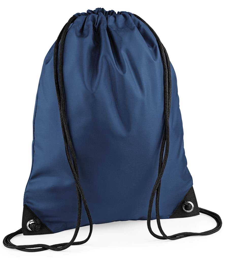 Personalised Premium Drawstring Bag Gymsac Navy Blue – Custom DTF Printed Bag