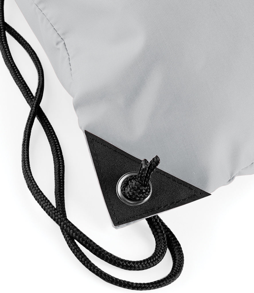 Personalised Premium Drawstring Bag Gymsac Light Grey – Custom DTF Printed Bag