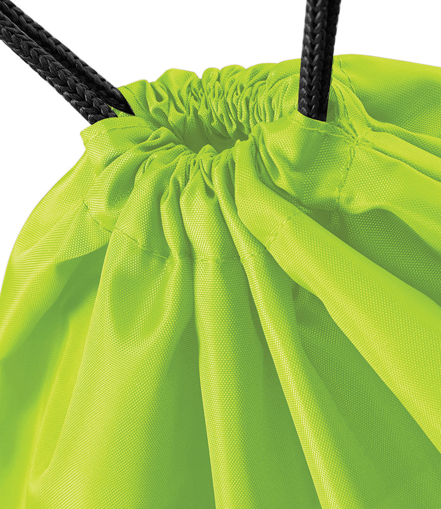 Personalised Premium Drawstring Bag Gymsac Lime Green – Custom DTF Printed Bag
