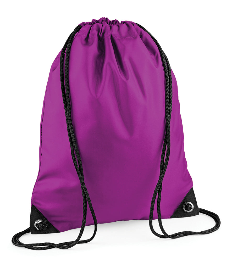 Personalised Premium Drawstring Bag Gymsac Magenta – Custom DTF Printed Bag