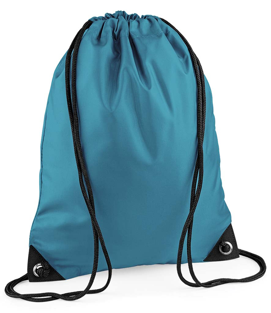 Personalised Premium Drawstring Bag Gymsac Ocean Blue – Custom DTF Printed Bag