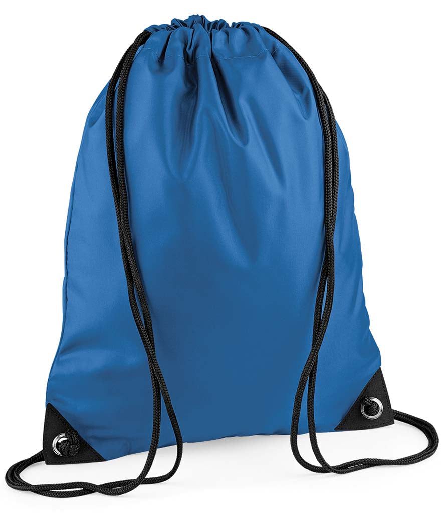 Personalised Premium Drawstring Bag Gymsac Sapphire Blue – Custom DTF Printed Bag