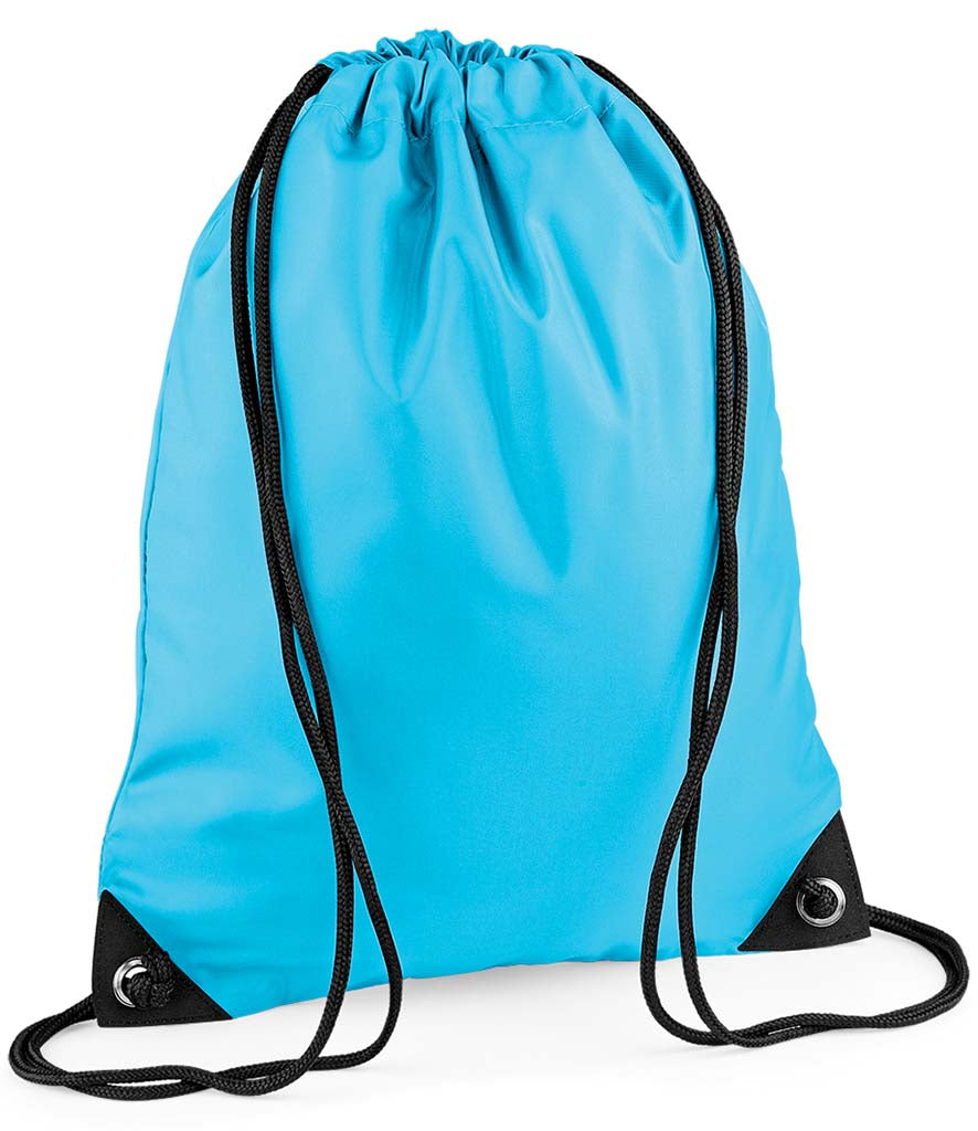 Personalised Premium Drawstring Bag Gymsac Surf Blue – Custom DTF Printed Bag