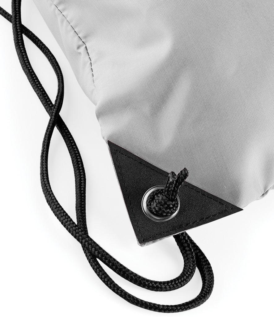 Personalised Premium Drawstring Bag Gymsac Silver – Custom DTF Printed Bag