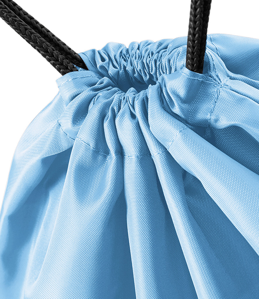 Personalised Premium Drawstring Bag Gymsac Sky Blue – Custom DTF Printed Bag