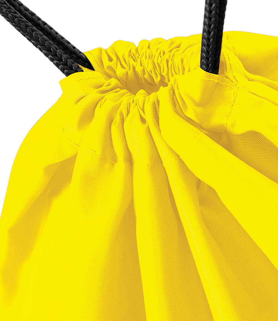 Personalised Premium Drawstring Bag Gymsac Yellow – Custom DTF Printed Bag