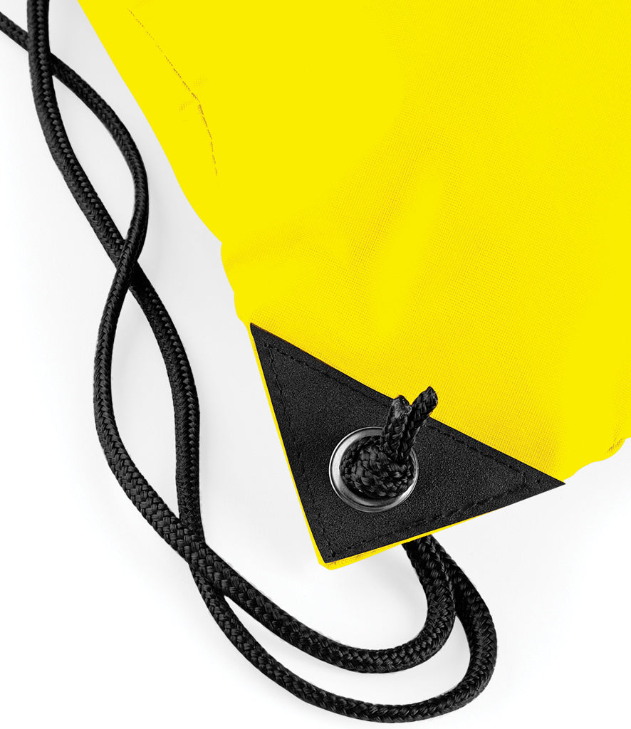 Personalised Premium Drawstring Bag Gymsac Yellow – Custom DTF Printed Bag
