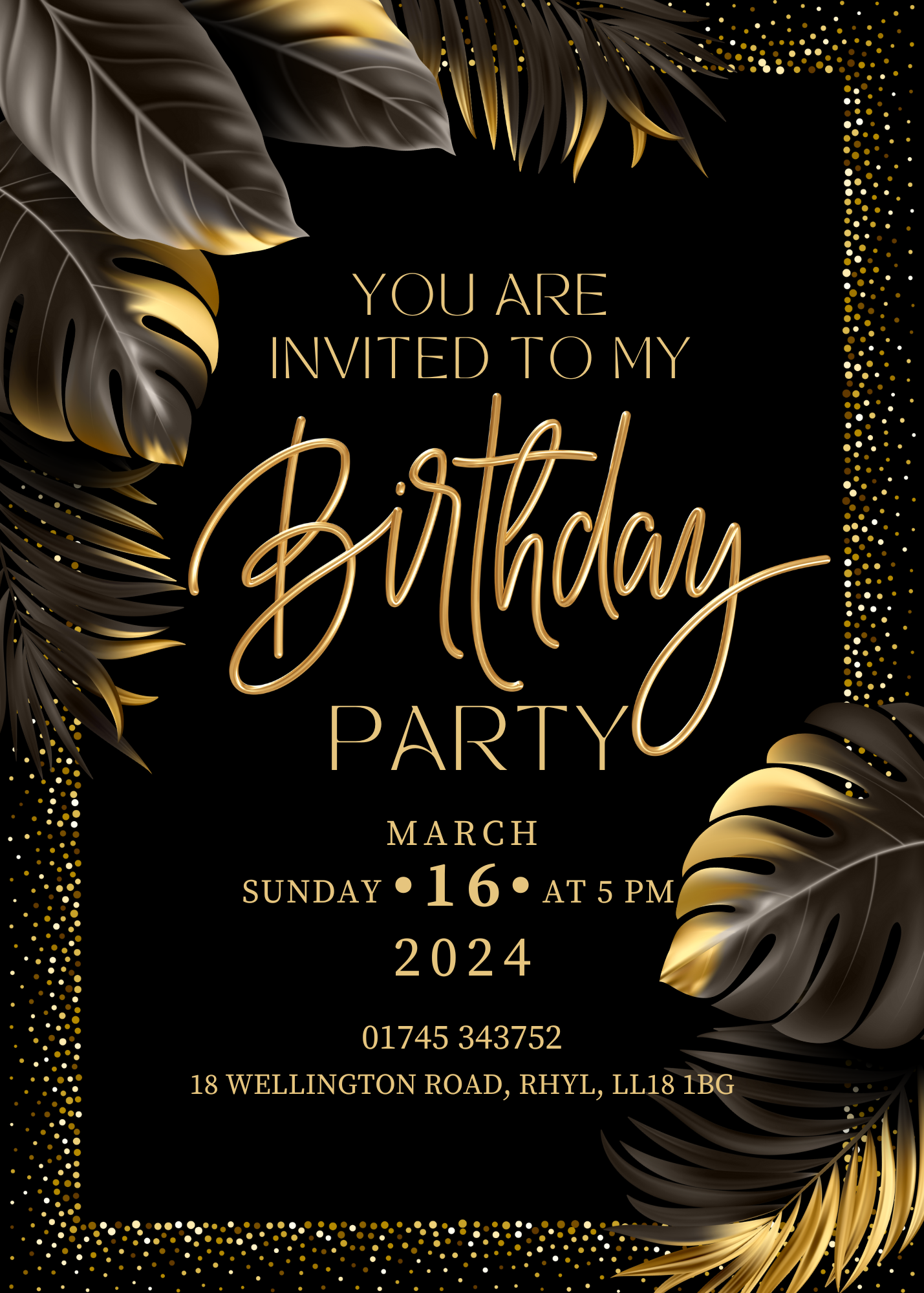 Personalised Party Invitations - Upload your own design