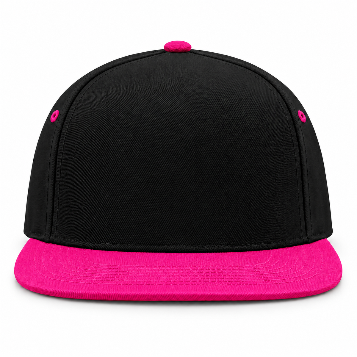 Personalised Beechfield BB610C 5 Panel Contrast Snapback Cap – Custom Printed Flat Peak Cap